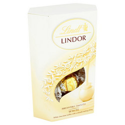 Продуктови Категории Шоколади Lindt Lindor бонбони от бял шоколад 200 гр.